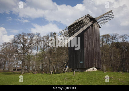 L'Estonie, Tallinn, Rocca Al Mare Village, Estonian Open Air Museum, le vieux moulin Banque D'Images