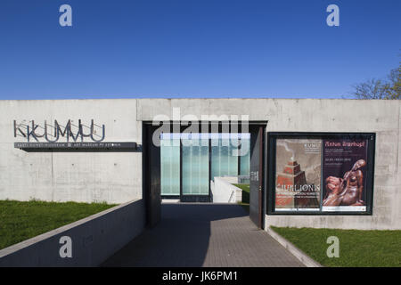 L'Estonie, Tallinn, zone de Kadriorg, KUMU, Musée d'art de l'Estonie, extérieur, matin Banque D'Images