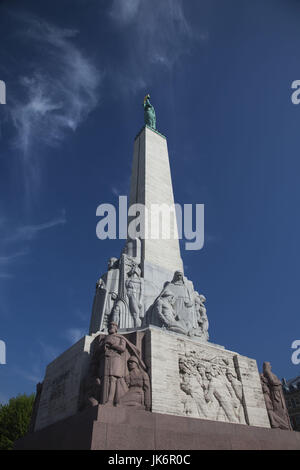 La Lettonie, Riga, Monument de la Liberté Banque D'Images