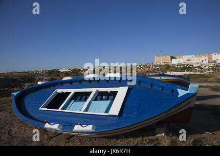 La Tunisie, la Côte Centrale de Tunisie, Mahdia, port de pêche, port d'Fatamid Banque D'Images