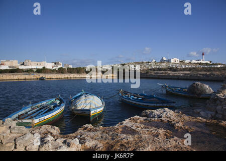 La Tunisie, la Côte Centrale de Tunisie, Mahdia, port de pêche, port d'Fatamid Banque D'Images