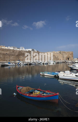 La Tunisie, le nord de la Tunisie, Bizerte, Vieux Port, le Fort de la Kasbah Banque D'Images