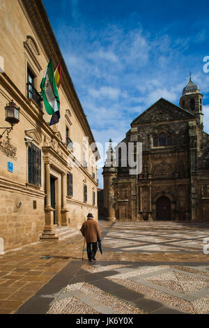 Espagne, Andalousie, région de la province de Jaén, Ubeda, Palacio del Doyen Ortega et la Capilla de El Salvador chapelle Banque D'Images