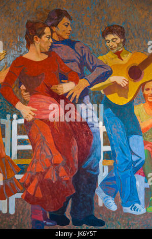 Espagne, Andalousie, région Province de Séville, Séville, Museo musée Flamenco, flamenco-peinture à thème Banque D'Images