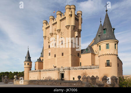 L'Espagne, Castilla y Leon Région, province de segovia, Ségovie, l'Alcazar Banque D'Images