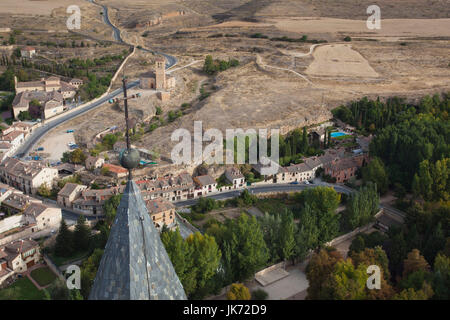 L'Espagne, Castilla y Leon Région, province de segovia, Ségovie, portrait de l'église de Vera Cruz de l'Alcazar Banque D'Images