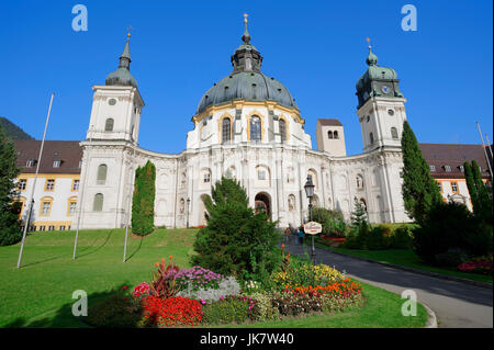 Monastère bénédictin Ettal, Bavière, Allemagne / église | Benediktinerkloster Ettal, Bayern, Deutschland / Klosterkirche Banque D'Images