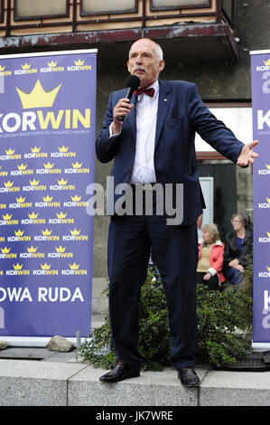 Janusz, korwin, mikke, nowa prawica, Pologne, candidat, le président, des élections présidentielles en 2015, en Pologne, jkm, KORWIN, politiques, Banque D'Images