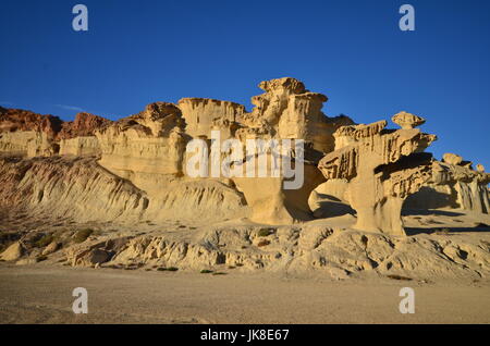 Rock formations in Bolnuevo, Mazarrón Banque D'Images