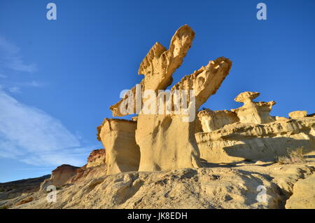 Rock formations in Bolnuevo, Mazarrón Banque D'Images