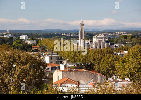 France, Languedoc-Roussillon, Hérault, Montpellier Département, vue sur la ville à partir de la Promenade du Peyrou park Banque D'Images