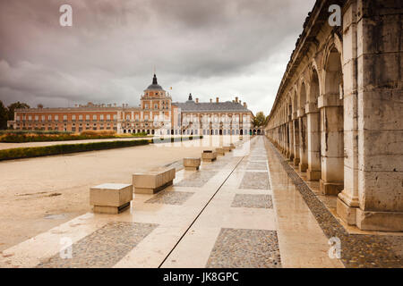 Espagne, Madrid, Madrid, le Palais Royal à Aranjuez, extérieur Banque D'Images