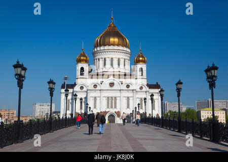 La Russie, de l'oblast de Moscou, Moscou, Khamovniki-salon, Cathédrale de Christ le Sauveur, matin Banque D'Images