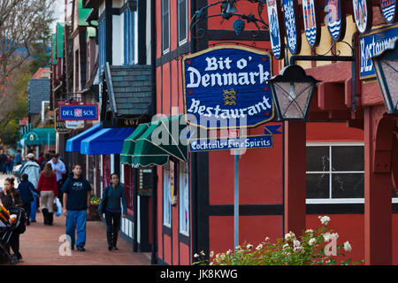 États-unis, Californie, Californie du Sud, Solvang, ville patrimoine danois Banque D'Images