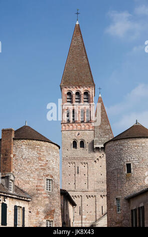 France, Saône-et-Loire, Bourgogne, Mâconnais, Tournus, Abbaye St-Philibert, 10e siècle Banque D'Images