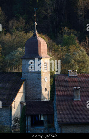 France, Jura,France, département du Jura, Région de Franche-Comté,l'église du village Banque D'Images