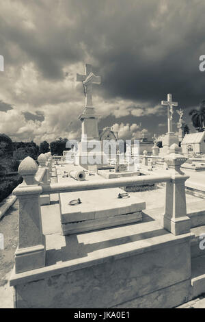 Cuba, La Havane, Vedado, Nécropole Cristobal Colon cemetery Banque D'Images