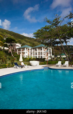 St Vincent et les Grenadines, Bequia, l'amitié, la baie de Bequia Beach Hotel Banque D'Images