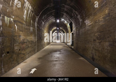 France, Nord-Pas de Calais, Pas de Calais, Département Wizernes-Helfaut, La Coupole, la seconde guerre mondiale bunker fusée allemande V2, de l'intérieur Banque D'Images