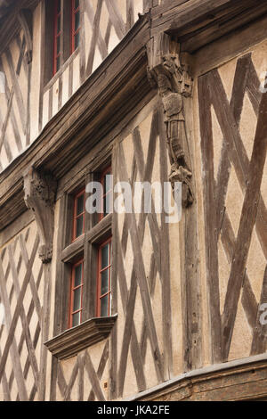 France, région Centre, Eure et Loir, Chartres, Maison du saumon, saumon Maison, détail Banque D'Images