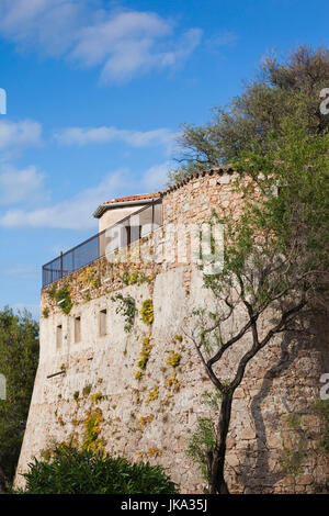 France, Corse, Corse-du-Sud et la région Corse, Côte Sud, Porto Vecchio, mur de la Citadelle Banque D'Images