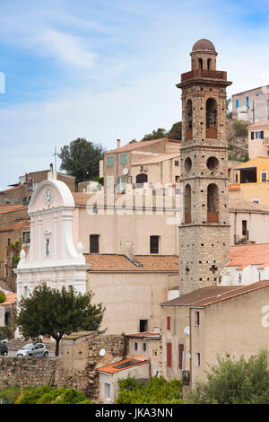 France, Corse, Haute-Corse Ministère, La Balagne, Calvi, l'église du village Banque D'Images