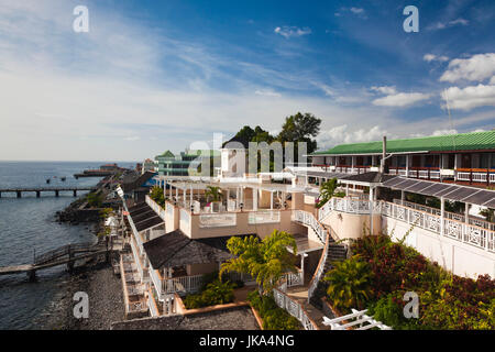 La DOMINIQUE, Roseau, Fort Young Hotel, extérieur Banque D'Images