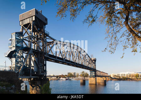 USA, Arkansas, Little Rock, pont piétonnier de jonction Banque D'Images