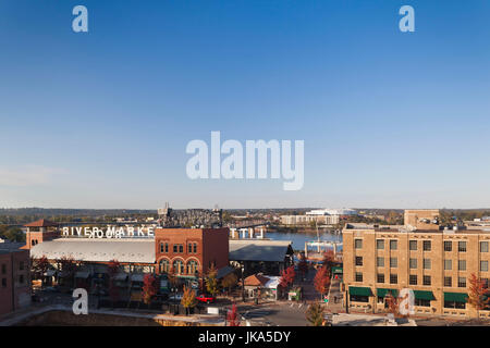 USA, Arkansas, Little Rock, River Market, elevated view Banque D'Images
