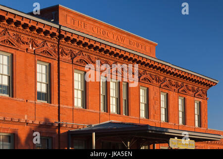 USA, Arkansas, Little Rock, William J. Clinton Presidential Library and Museum, Clinton dans l'École de la fonction publique du terminal de chemin de fer Banque D'Images