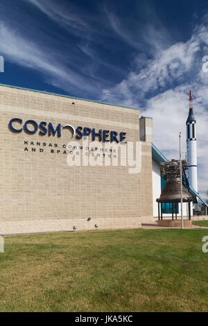 USA, Kansas, Hutchinson, Kansas Cosmosphere and Space Center, extérieur Banque D'Images