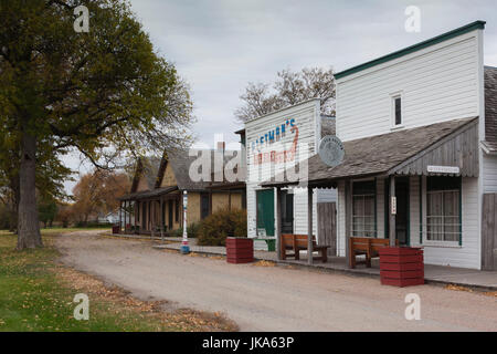 USA, Ohio, Grand Island, Stuhr Museum of the Prairie Pioneer, village-rue Banque D'Images