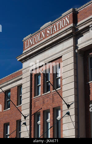 USA, Nebraska, Lincoln, quartier Haymarket Station, Lincoln Banque D'Images