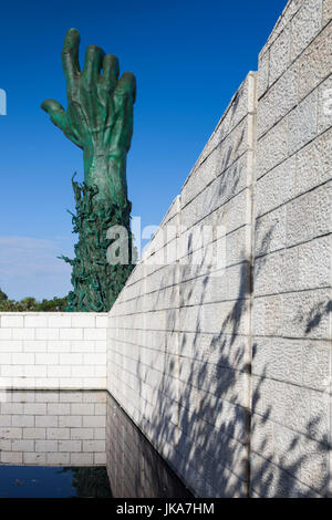USA, Florida, Miami Beach, Holocaust Memorial, sculpture du bras Banque D'Images