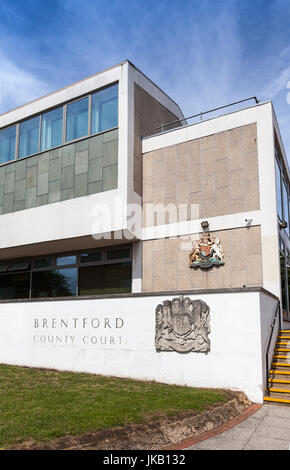 La Cour de comté de Brentford et Tribunal de la famille Banque D'Images