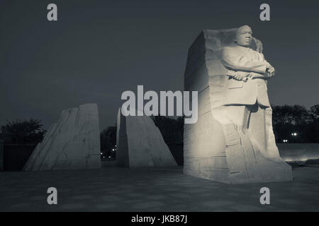 USA, Washington DC, Martin Luther King Memorial, l'aube Banque D'Images