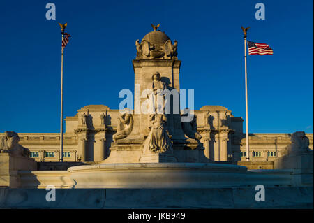 USA, Washington DC, Union Station, extérieur Banque D'Images