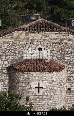 L'Albanie, de la région de Berat, Gorica, Église Saint-thomas Banque D'Images