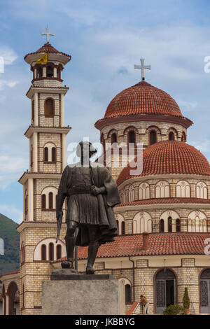 L'Albanie, Korca, la Cathédrale Orthodoxe Banque D'Images