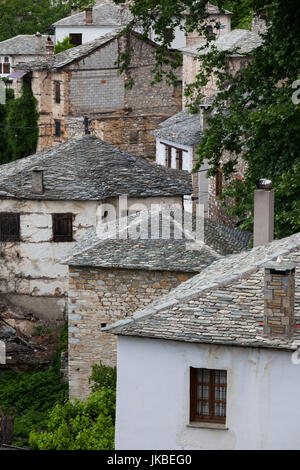 En Grèce, région de Thessalie, Pinakates, péninsule de Pelion, augmentation de la vue sur la ville Banque D'Images