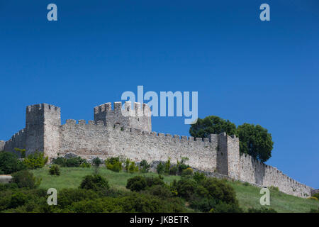 En Grèce, région de Thessalie, Lourdes, 13e siècle le château de Platamonas Banque D'Images