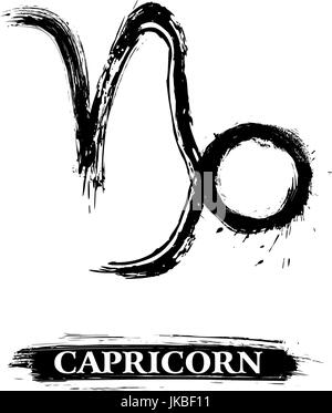 Symbole Capricorne Illustration de Vecteur