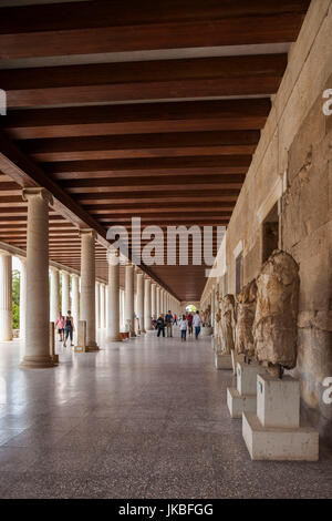 La Grèce, Grèce Centrale Région, Athènes, Agora antique, Stoa d'Attalos et Musée de l'Agora Banque D'Images