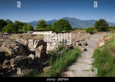 La Grèce, Macédoine centrale, région, Dion Dion, ancienne ville de ruines à partir de la 4ème siècle avant J.-C. Banque D'Images