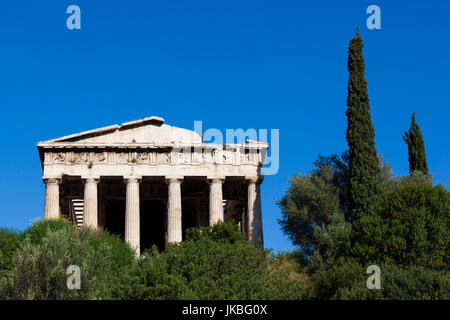 La Grèce, Grèce Centrale Région, Athènes, l'ancienne Agora, Temple d'Héphaïstos Banque D'Images