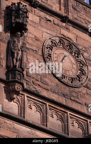 USA, New Jersey, Princeton, Princeton University, East Pyne Hall, de l'horloge Banque D'Images