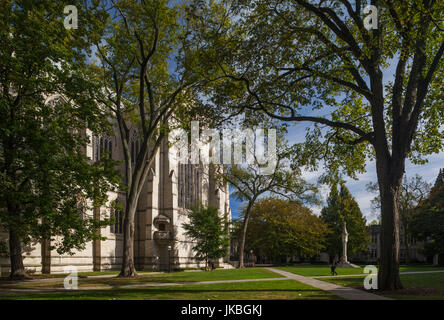 USA, New Jersey, Princeton, Princeton University, Princeton Chapelle, extérieur et campus Banque D'Images