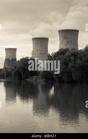 USA, Pennsylvania, Londonderry Township, centrale nucléaire de Three Mile Island Generating Station Banque D'Images