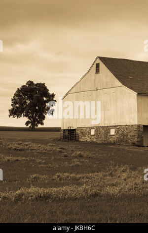 USA, Ohio, Pennsylvania Dutch Country, Paradise, grange Banque D'Images