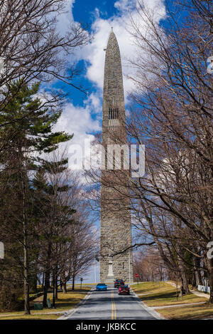 USA, Bennington, Monument de la bataille de Bennington, commémore la bataille de la Révolution américaine du 16 août 1777 Banque D'Images